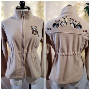 The Bradford Exchange Loving Companions Yorkie Terrier Fleece Jacket Womens S
